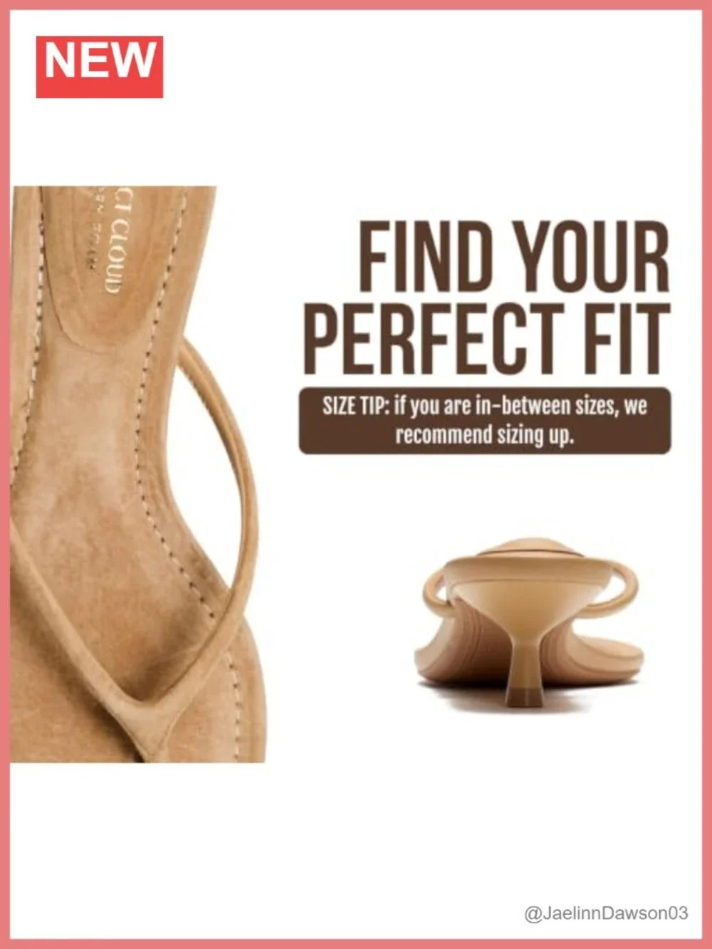 100% Genuine Leather Kitten Heels Sandals with Memory Foam Insole